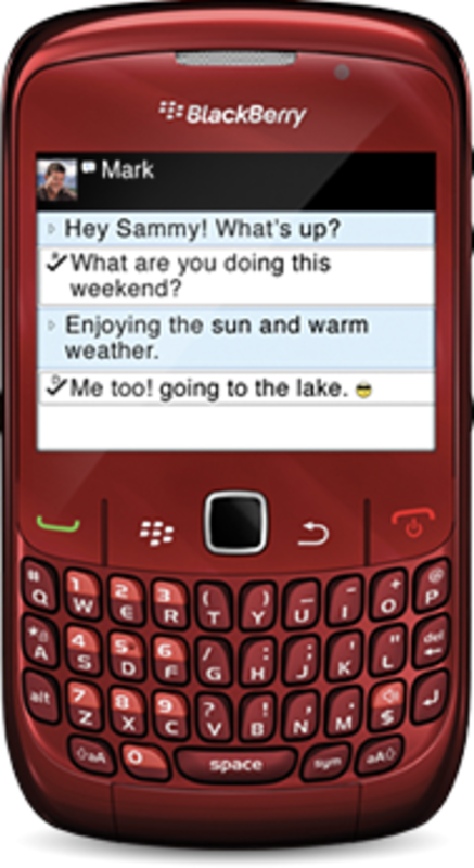 8520 blackberry curve new (red)